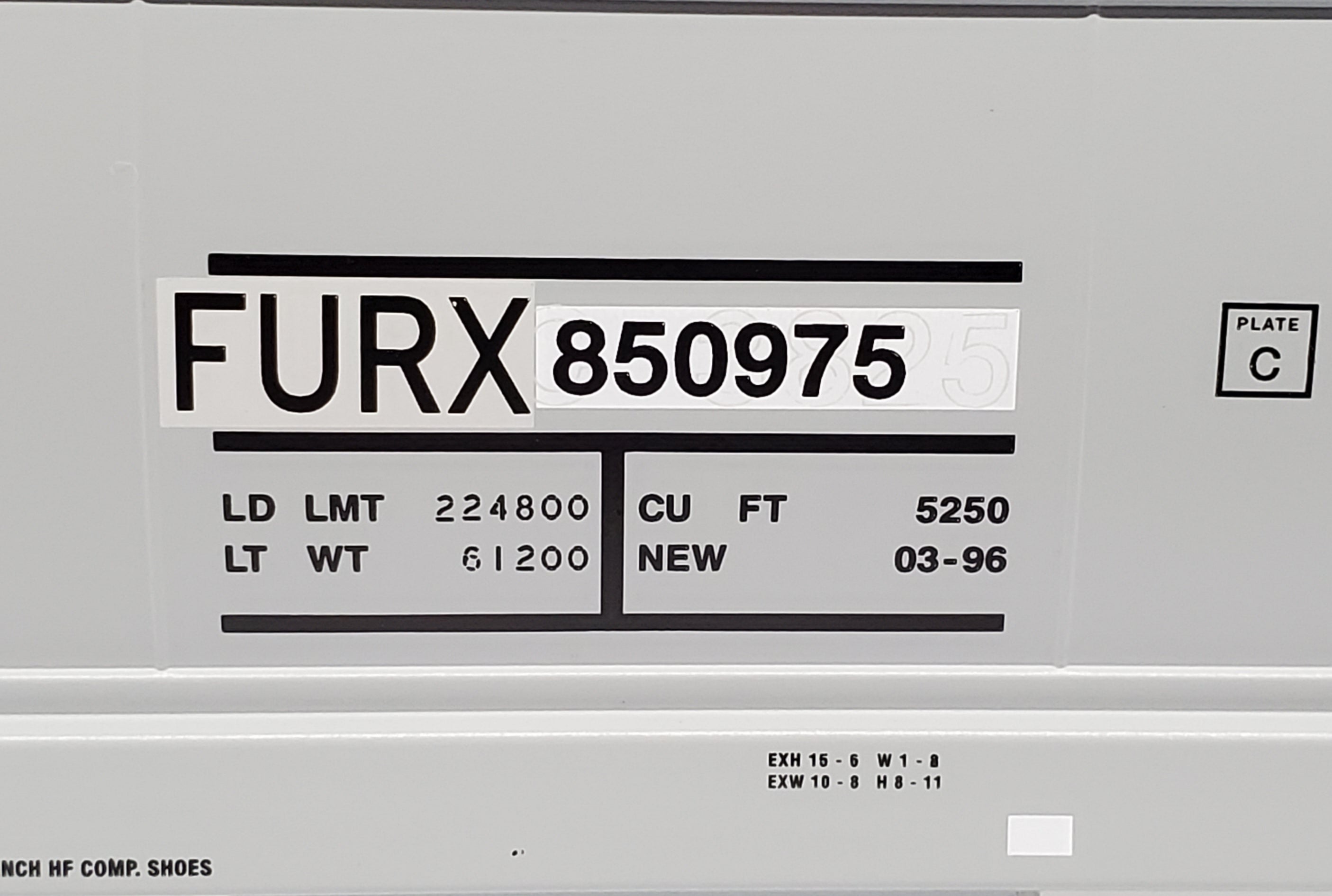 HO Trenton 5250 Hopper FURX POOL Ghost Patch