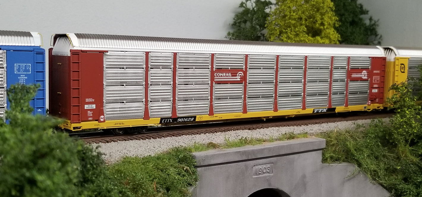 HO 89' Tri-Level Autorack Rave1 Conrail