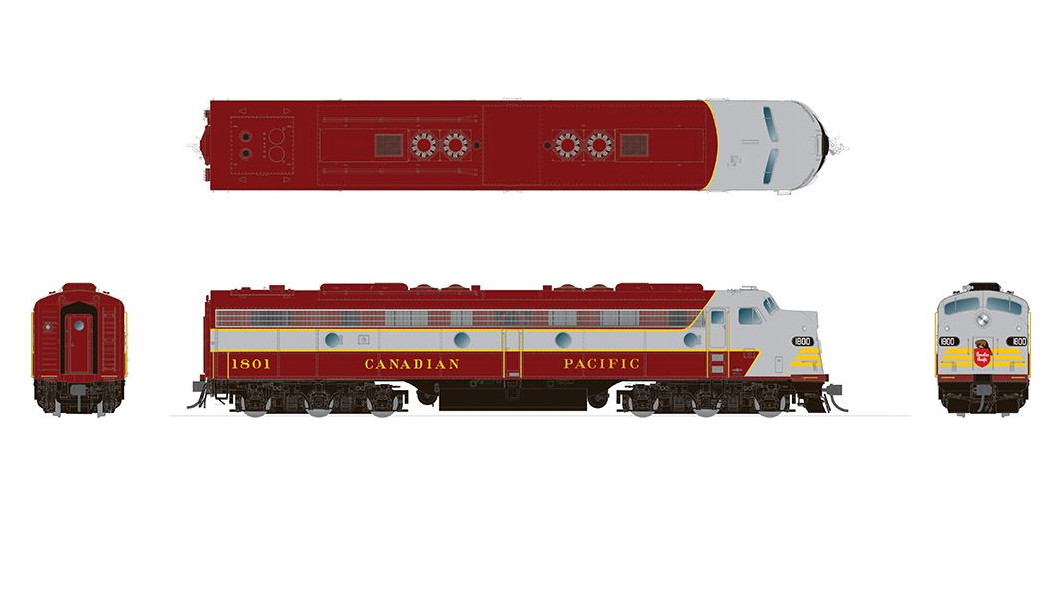 Rapido HO E8A Canadian Pacific Block w/sound