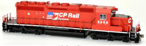 Bowser HO SD40-2 CP Dual flag