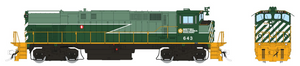 Rapido HO M420- BCR- Green Ligntning stripe