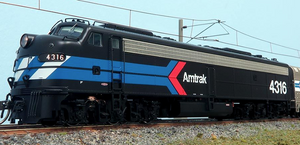 Rapido HO E8A Amtrak Early Black Scheme