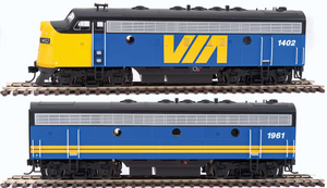 Walthers Mainline HO EMD F7 A-B Set VIA