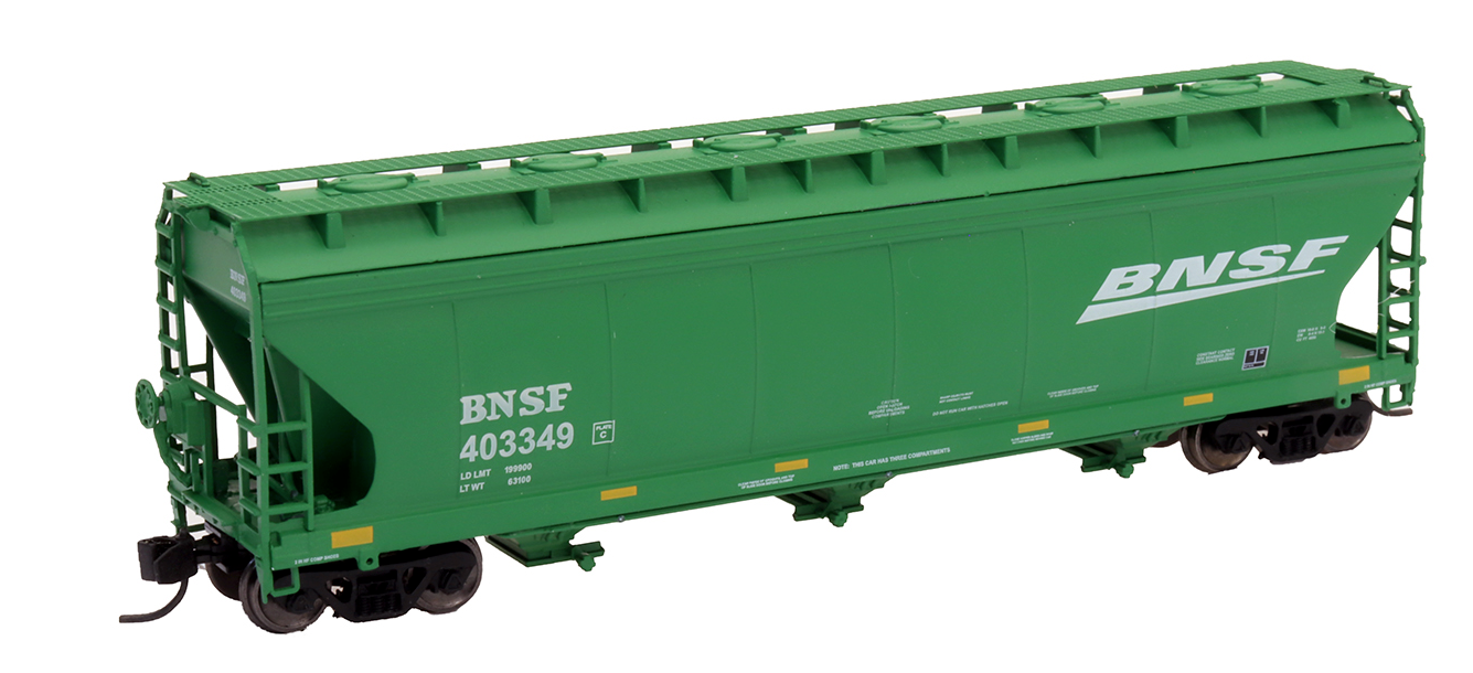 Intermountain N ACF 4650 Hopper BNSF Green wedge