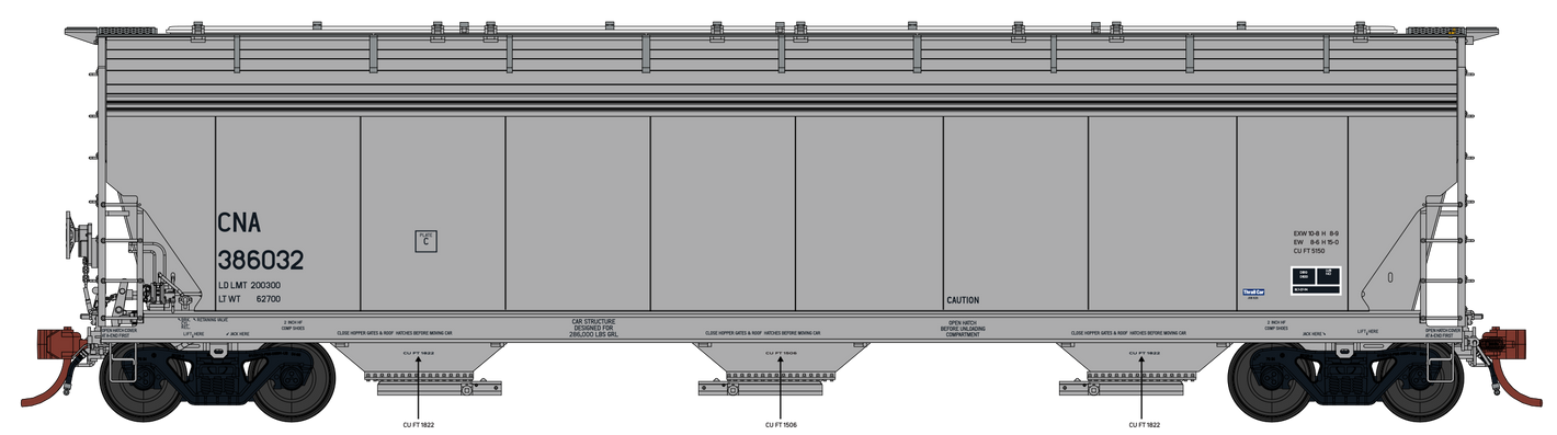 HO Thrall 5150 Hopper Canadian National CNA