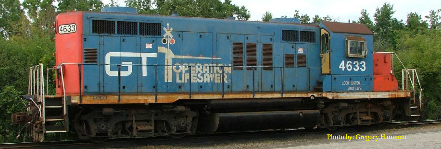 HO EMD GP9R GTW OLS White Sill Non Sound (DC)